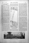 Antique Old Print St. Olaves Church Churchyard Plan Site River View From 1918