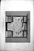 Old Print War Memorial Reredos Gateway To Life Supposition Ac White 1918 20th