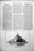 Old Vintage Print St. Michael'S Mount View To Buildings Across Water 1918 20th
