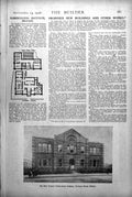 Antique Old Print New Central Tuberculosis Institute Durham St Belfast 1918