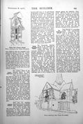 Old Vintage Print House Bruges Anizy-Le-Chateau Model Hotel New York 1918 20th