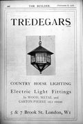 Old Print Tredegars Country House Lighting Electric Fittings Advert 1918 20th