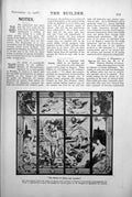 Antique Old Print Stained Glass Return Alsace Lorraine Triumph Republic 1918