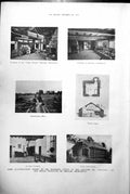 Antique Print R Unwin Housing Styles War Memorial Avenue Bridge London 1918