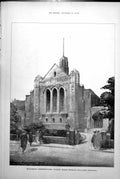 Antique Old Print Withington Congregational Church Exterior Passers By 1918