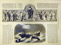Original Old Antique Print 1858 Lavandou Ship-Wreck Mural Timbal Paris French