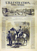 Original Old Antique Print 1858 Cipaye Dinapoor Indian Regiment Military Santals