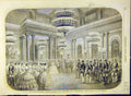 Original Old Antique Print 1858 Saint-Petersburg Ball Emperor Empress French