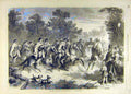 Original Old Antique Print Spahis Prince Imperial Escort French