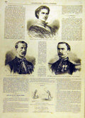 Original Old Antique Print Cantatrice Opera Villar Michelon Lamy French