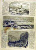 Original Old Antique Print Perote Market Plains Rio-Zedene French Mexico