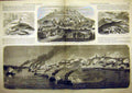Original Old Antique Print Forey Mexico San-Juan Guadalupe Ficksburg Porter War