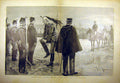 Old Antique Print 1895 Captain Drefus Degredation Military School Parade 19th