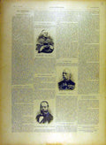 Original Old Antique Print 1895 Despez Portrait General Rui Churchill French