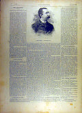Original Old Antique Print 1895 Portrait Raoul-Toche Artist French Victorian