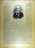 Original Old Antique Print 1895 Portrait Le-Comte-Tornielli Ambassador Italian