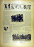 Original Old Antique Print 1895 Race One-Legged Wooden-Leg Nogent-Sur-Marne