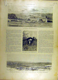 Original Old Antique Print 1895 Madagascar Majunga Route Africa French 19th