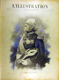 Original Old Antique Print 1895 Portrait Marshall Canrobert Military French 19th