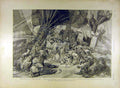 Original Old Antique Print 1895 Theatre Renaissance Rostand Scene French 19th