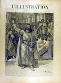 Original Old Antique Print 1895 Theatre Opera National Tannhauser Wagner 19th