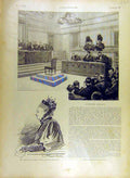 Original Old Antique Print 1895 Joniaux Affair Court Anvers Trial French 19th