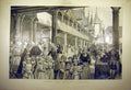 Original Old Antique Print 1898 Fete Beaune Procession Honour Hospital 19th