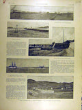 Original Old Antique Print 1898 Kiao-Tcheou Artillery German Jetty Military