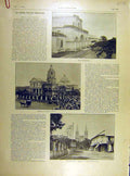Old Antique Print 1898 War Hispano-American Cathedral Santa-Cruz Manilla 19th
