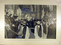 Old Antique Print 1898 Funeral Gladstone Westminster Abbey Prince Wales 19th