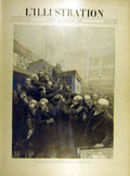 Original Old Antique Print 1898 Bourbon Palace Meeting France French Victorian