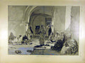 Original Old Antique Print 1898 Tunisia Prison People Prisoners French Victorian