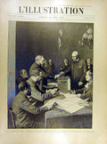 Original Old Antique Print 1898 Elections President Republic Mayor Vote 19th