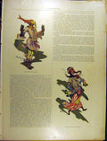 Original Old Antique Print 1902 Cartoon Humour Danse Du Negre Mannequin French
