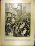 Original Old Antique Print 1902 Lord Methuen Commons Boers Daily News French