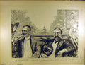Original Old Antique Print 1902 Fete Rochambeau Washington Lafayette French 20th