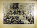Original Old Antique Print 1902 L'Avenement D'Alphonse Xiii Constitution Cortes