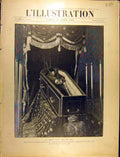 Old Antique Print 1902 Mort D'Un Roi Exil Coffin Francois D'Assise Saint 20th