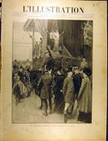 Original Old Antique Print 1902 Au Concours Hippique Dans La Coulisse French