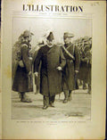 Original Old Antique Print 1902 King Edward Vii Transvaal Troops Review French
