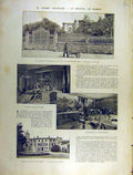Original Old Antique Print 1903 Chatelain Mazenc Montelimar Building French 20th