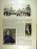 Original Old Antique Print 1903 Frascati Loop Wright Prince Bourbon French 20th