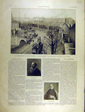 Original Old Antique Print 1903 Metropolitan Paris Villette Raynal Parocchi 20th