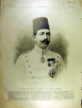 Old Antique Print 1903 Paris Hilmi Khedive Egypt Gascogne Convent Sisters 20th