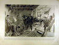 Original Old Antique Print 1903 Sardinia Crisis People Masson French 20th