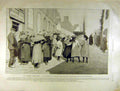 Original Old Antique Print 1903 Bretonne Maritime Inscription Douarnenez 20th