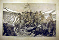 Original Old Antique Print 1904 Russian-Japanese War Battle Mandchou 20th