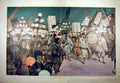 Original Old Antique Print 1904 Tokyo Tokio Fete Festival People Lanterns 20th