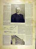 Original Old Antique Print 1904 Portrait Lavedan Tivoli Bordeaux Fire Wagonnet