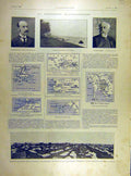 Original Old Antique Print 1904 French-English Convention Lansdowne Cambon Map